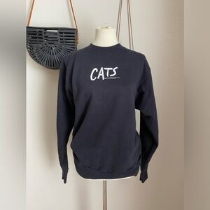 Vintage CATS Broadway Musical Screen Stars Sweater